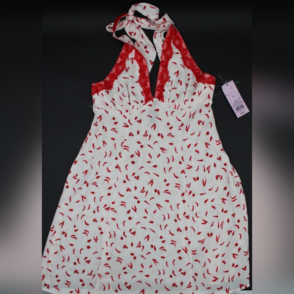 NWT Wild Fable Chili Pepper Halter Mini Dress – Size S or M - Picture 4 of 11